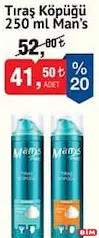 MAN'S TIRAŞ KÖPÜĞÜ 250 ML